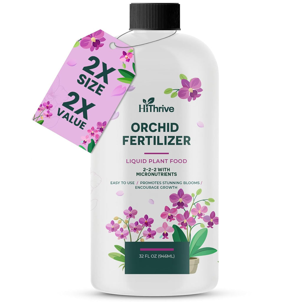 32oz Orchid Fertilizer - Makes 64 Gallons of Orchid Food, Indoor Plant Fertilizer for Orchids Indoors & Outdoors, Indoor Plant Food with Micronutrients for Vibrant Blooms and Strong Roots