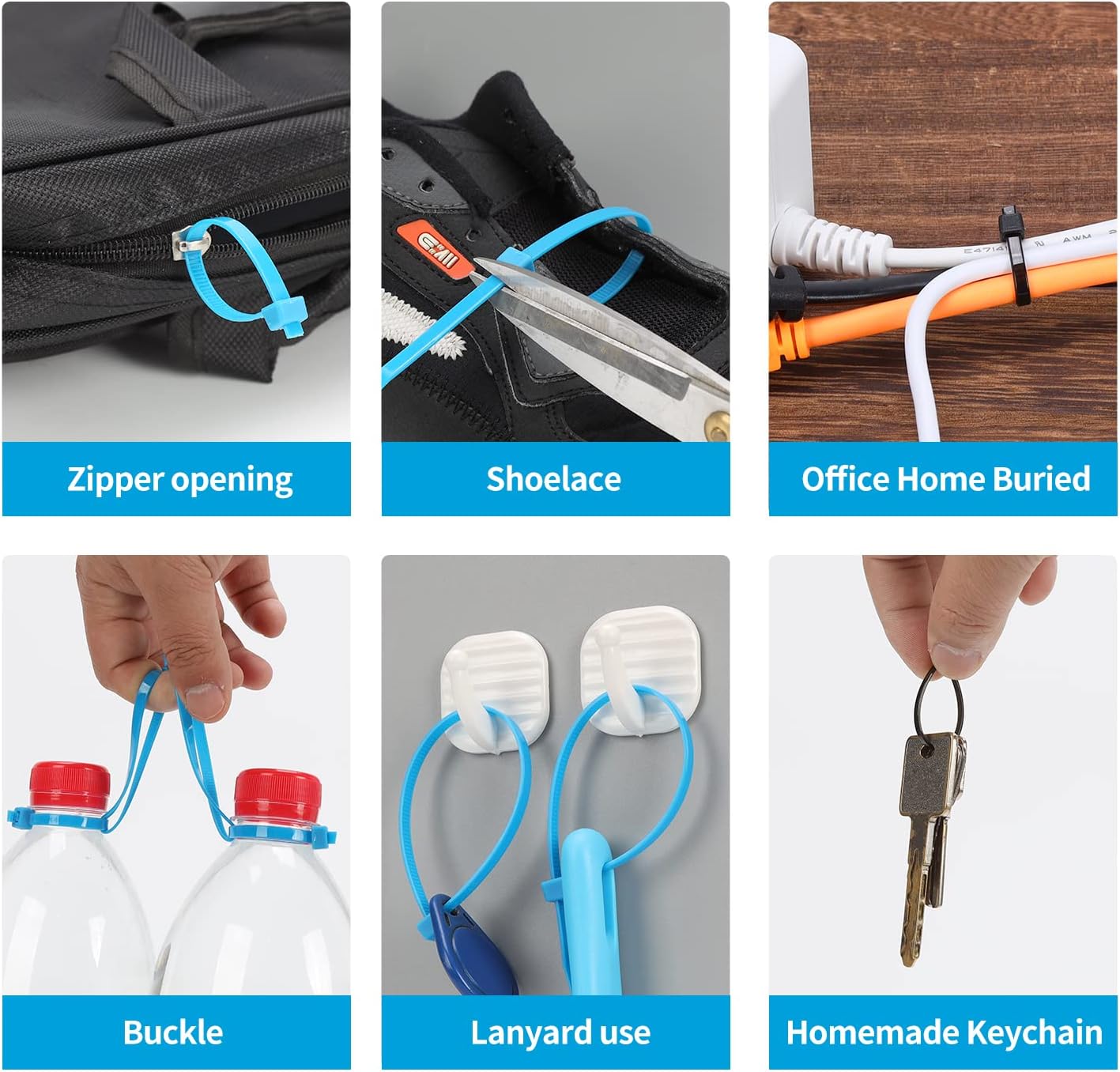 XINGO 100PCS Cable Zip Ties Heavy Duty, Premium Nylon Plastic Wire Ties with 50 Pounds Tensile Strength, Self-Locking Black Nylon Zip Ties for Indoor and Outdoor (14 inch, Brown)