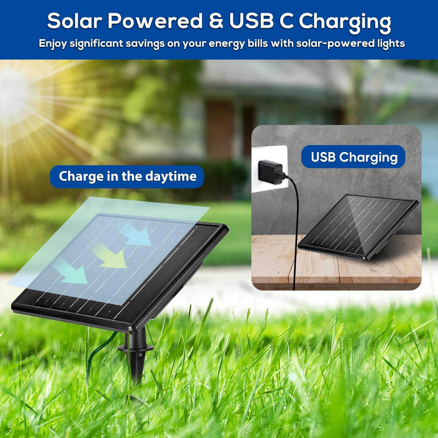 ZYAN Solar Landscape Spotlights Outdoor Waterproof IP65, Bright Solar Powered Garden Yard Spot Lights for Outside Plant, Tree, Pathway, Auto On/Off Wall Lights for Walkway, Lawn, Pool Areas-4 Pack