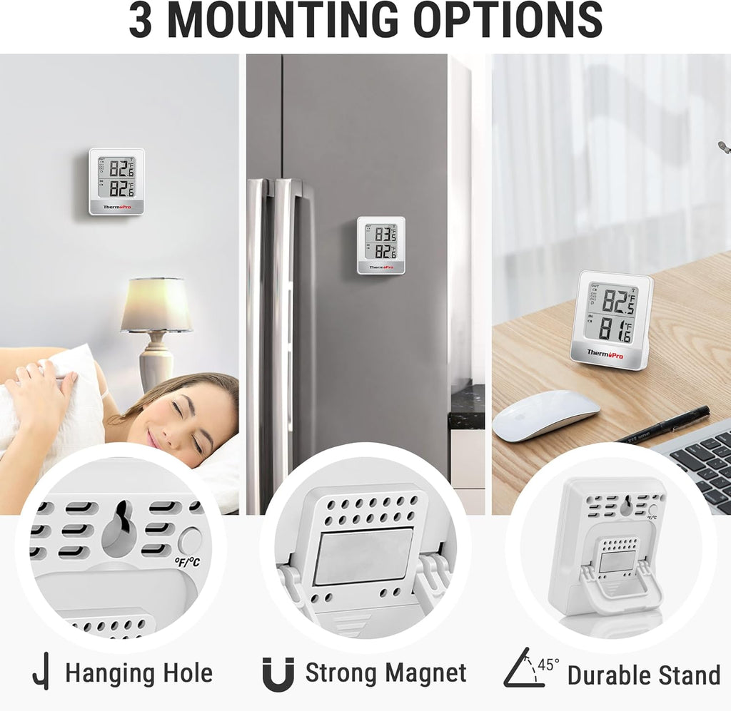 ThermoPro 500FT Indoor Outdoor Thermometer Wireless, Outdoor Thermometers for Patio with Temperature Sensor, Outside RoomThermometer for House Home Reptile Baby Room Temperature Monitor