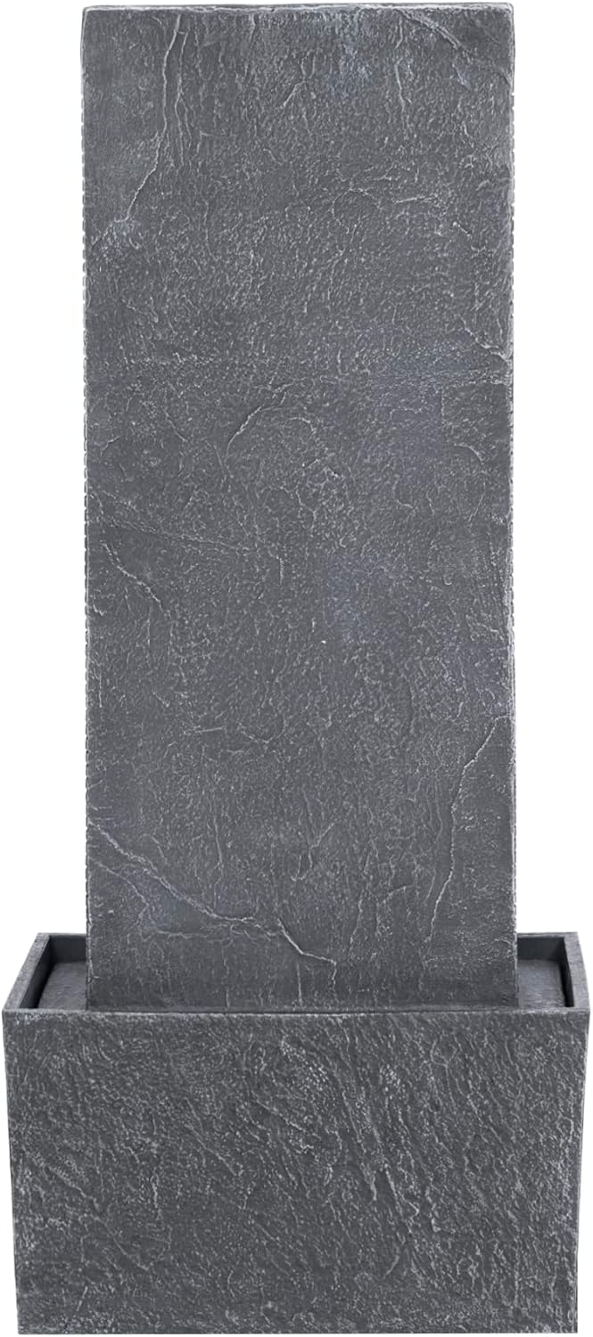 Teamson Home Demeter 29 inch Outdoor Water Fountain with LED Lights