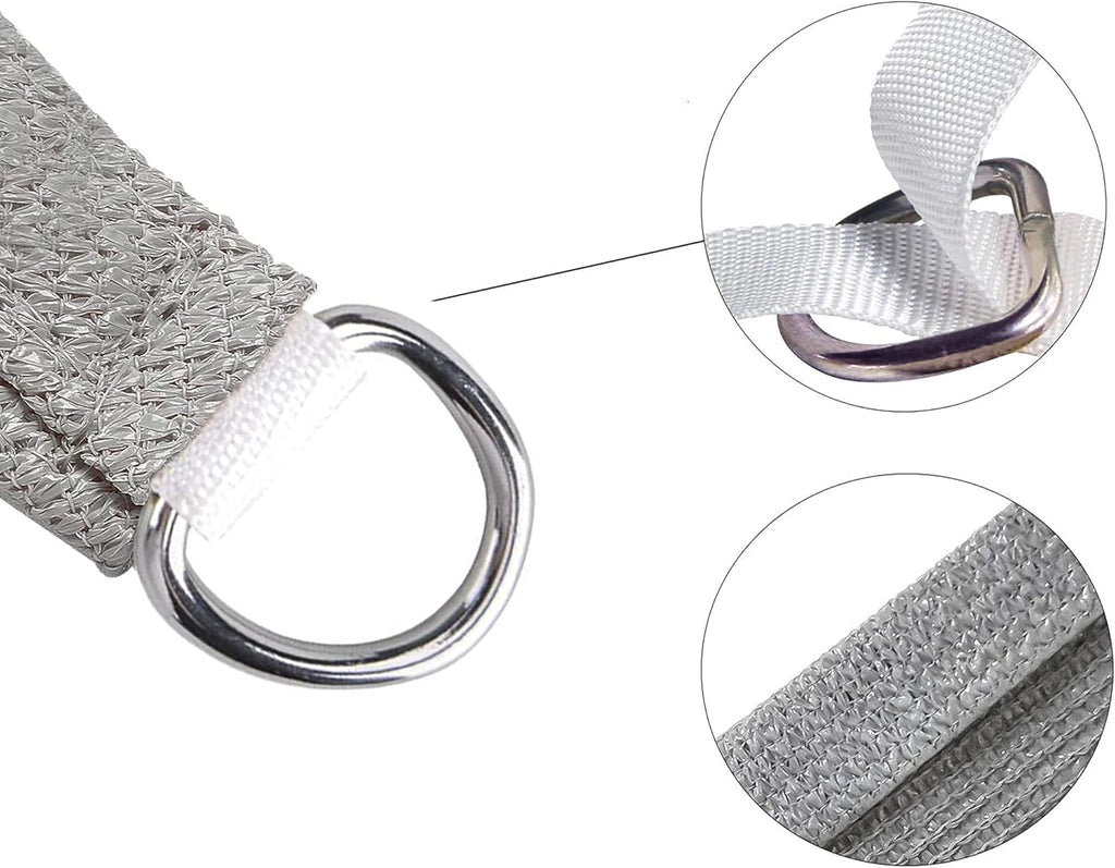 12' x 18' Gray Rectangle Sun Shade Sail SSP1212 Canopy Durable Fabric UV Block Awning,We Make Custom Orders