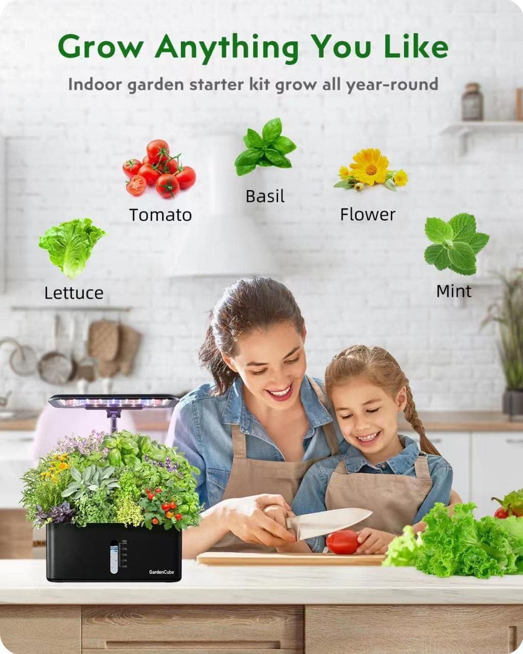 160pcs Hydroponic Pods Kit: GardenCube Grow Anything Kit with 40 Grow Sponges, 40 Grow Baskets, 40 Grow Domes, 40 Pod Labels - Compatible with Hydroponics Supplies from All Brands