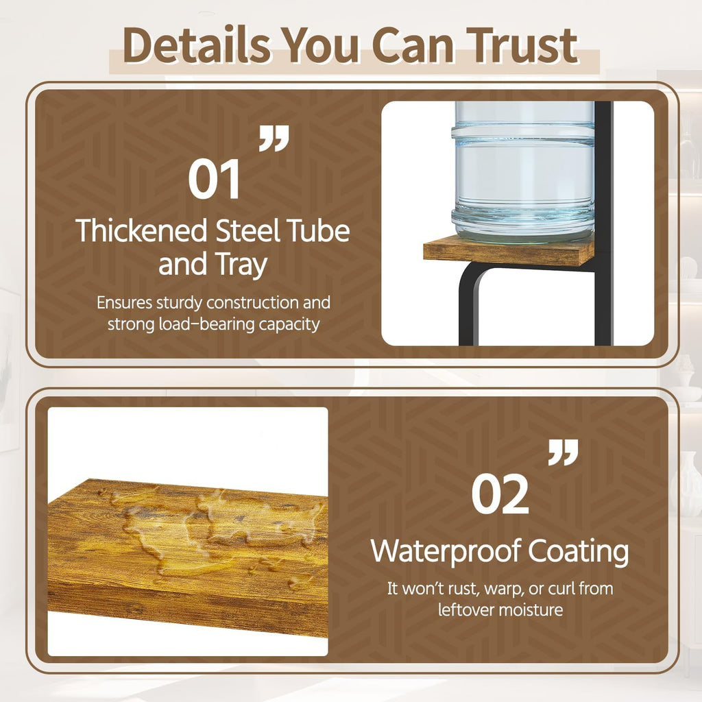 LASZOLA Black 5 Tiered Tall Plant Stand Indoor with Heavy Duty Wood Tray, Large Multi Level Vertical Planter Rack for Narrow Corner, Sturdy Rustic Tall Orchid Flower Shelving Holder for House Decor