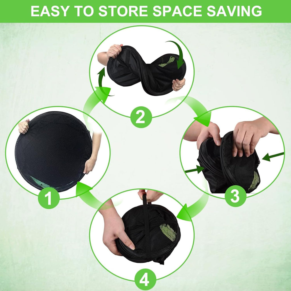 1 Layer Herb Drying Rack, Herb Drying Rack Hanging Mesh, Foldable Bud Drying Net with U-Shaped Zipper, Hooks, for Drying Herbs Plants, Flowers, Fruits, Food, Camping (1 Layer-23.62'')