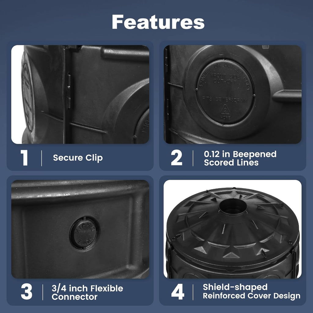 SQUEEZE master 50 Gallon Rainwater Collection Barrel-BPA Free Home Underground Rainwater Collection System-Prevents Flooding in Yard