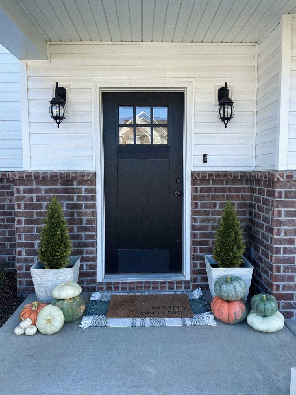 Aveyas 3ft Artificial Cedar Topiary Trees for Outdoor Front Porch Door, 3 Feet Faux Potted Plants Evergreen Fake Pine Cypress Tree for Outside Home Decor (3 ft Tall) - Set of 2 Pack