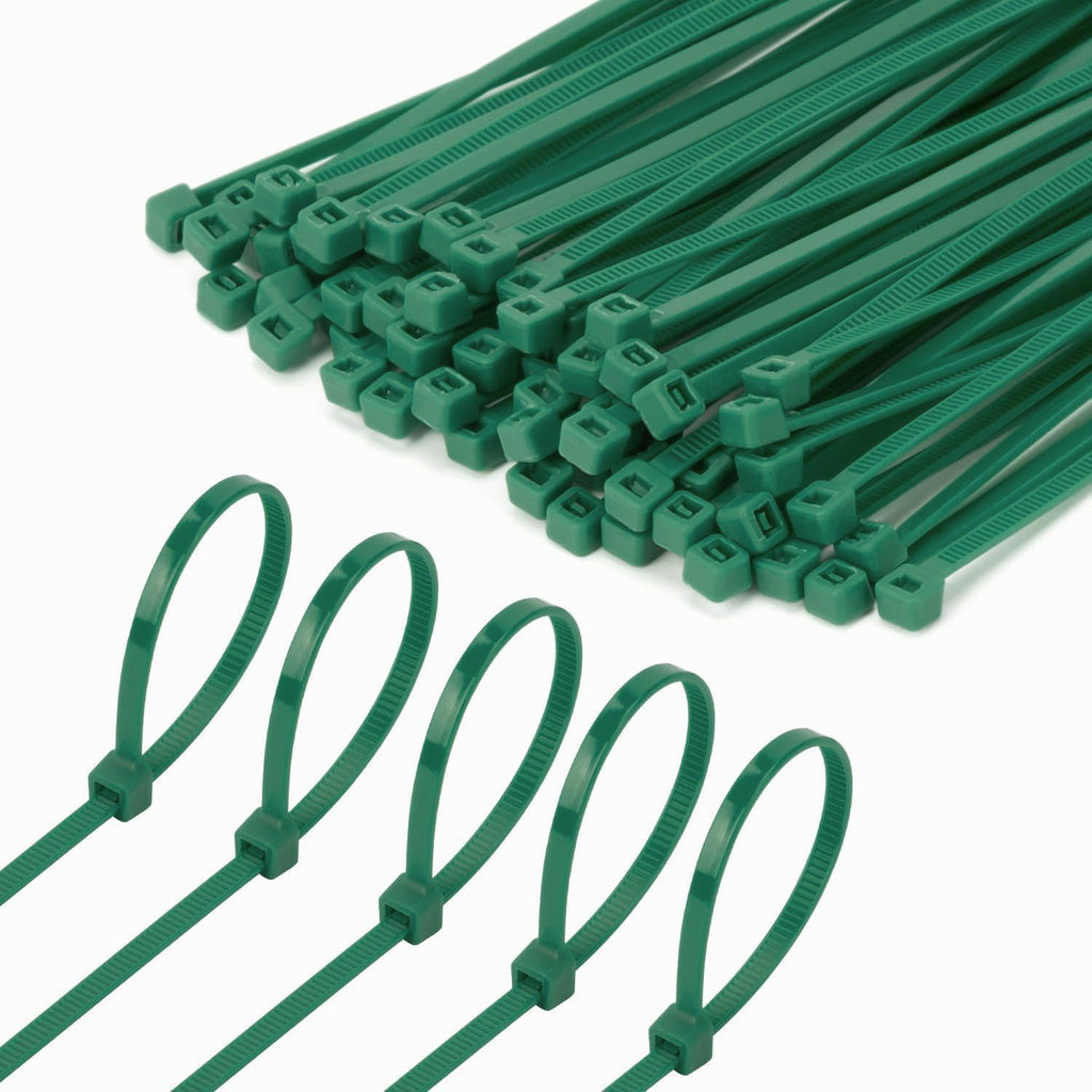 8 Inch Garden Green Zip Tie 1000 PCS, 40 Lbs - Small to Medium Zip Tie, Nylon PA66 UV Resistant Cable Tie Heavy Duty for Indoor and Outdoor Use - Ideal for bundling and securing objects