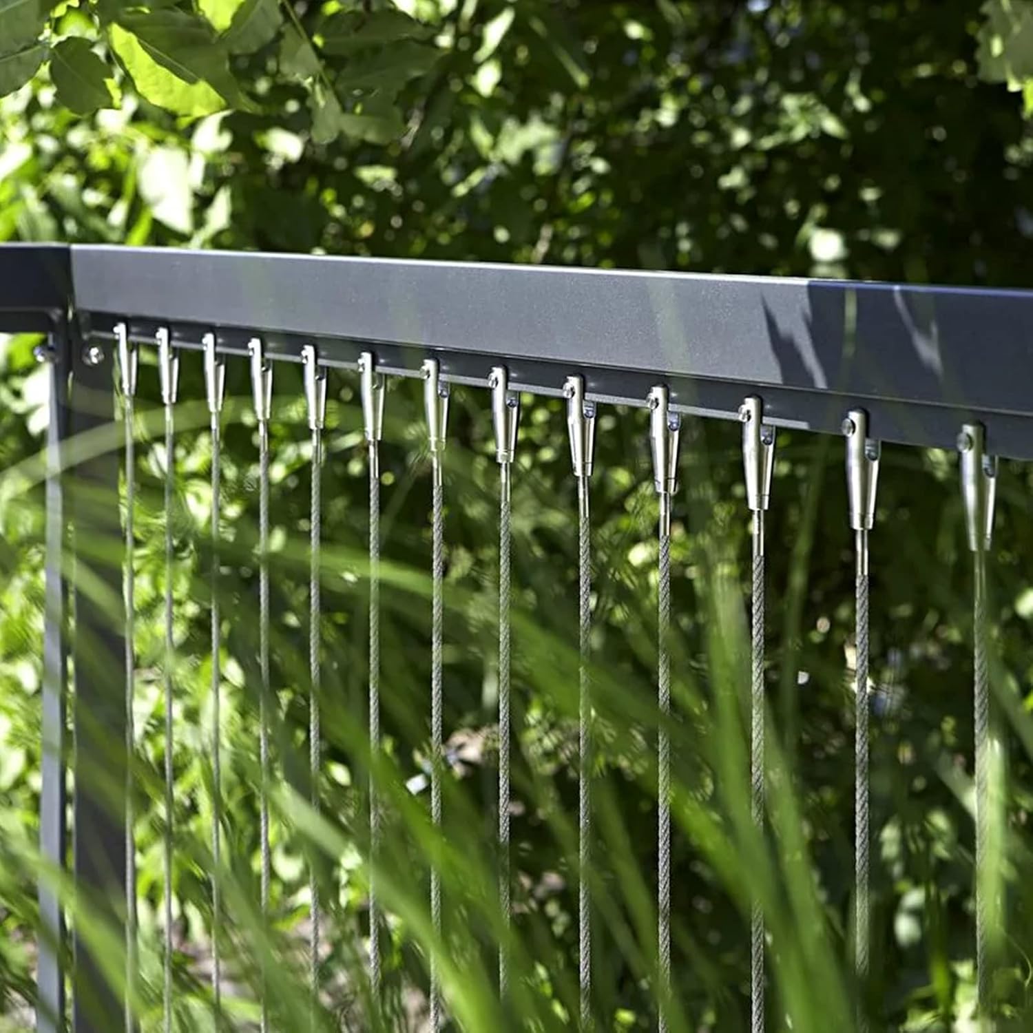 1/8 Inch 200 FT 316 Stainless Steel Wire Cable, 7x7 Inch Aircraft Cable, Wire Rope 100 PCS Strand Construction Braided with Crimping Sleeves, 660lbs/300kg Breaking Strength