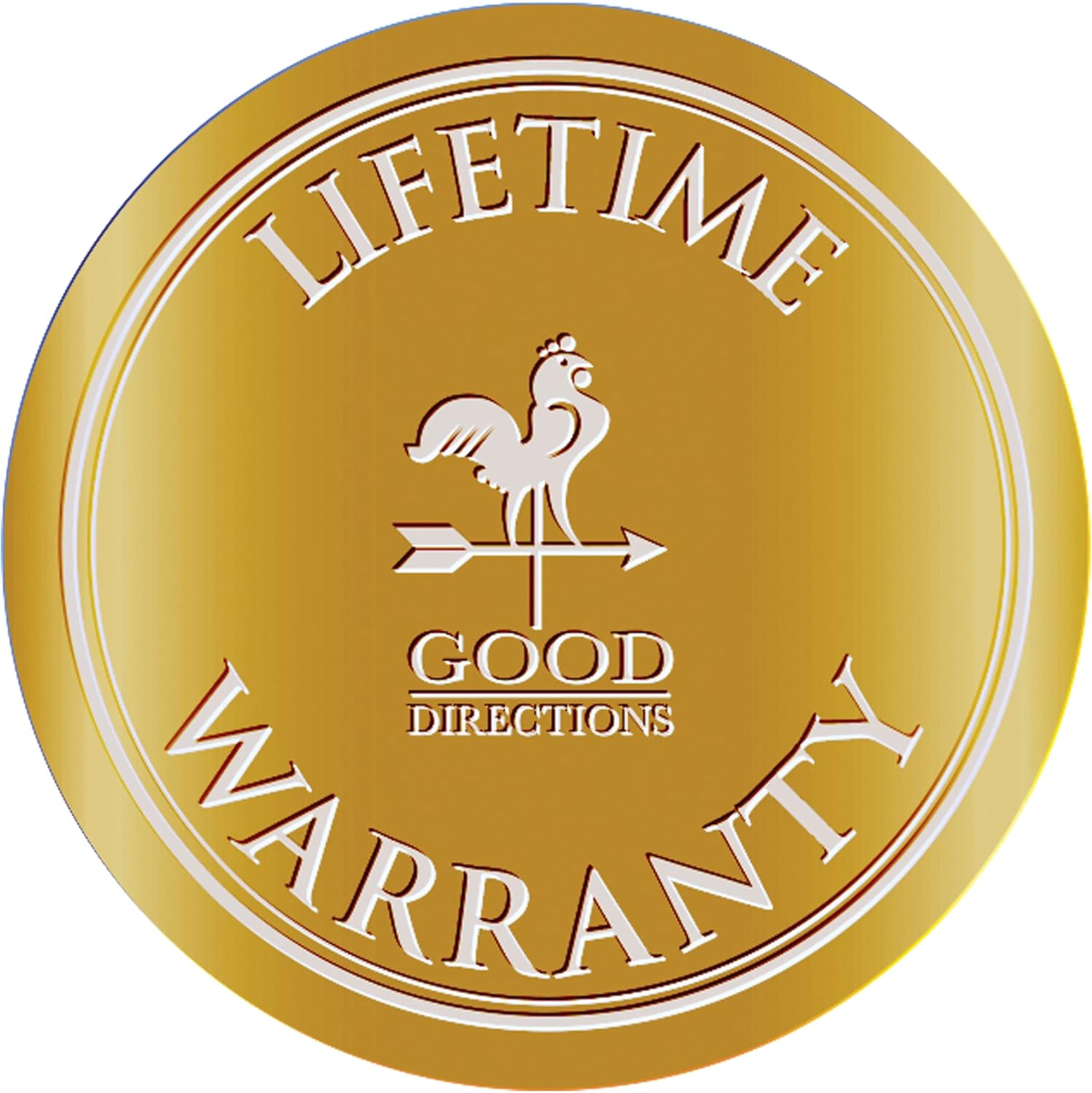 Good Directions BBG18 Copper Bird Bath, Includes Garden Pole, 18” Diameter Basin, Polished Copper