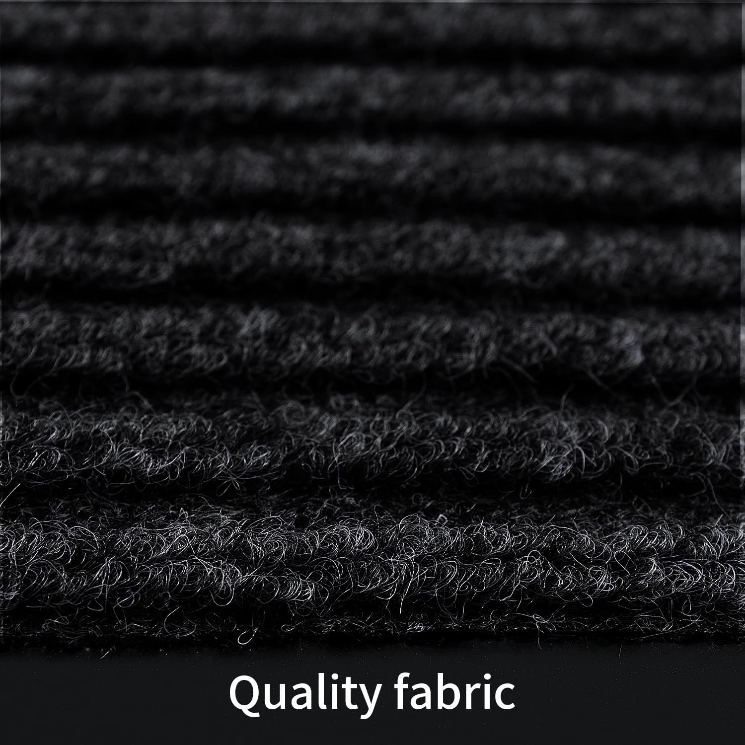 TANYOYO 3' X 6' Commercial Grade Door Floor Mat Brush Step Entrance Mat Vinyl Backed Utility Doormat Heavy Duty Floor Rugs Commercial Outdoor Carpet Indoor Entrance Mat，Black