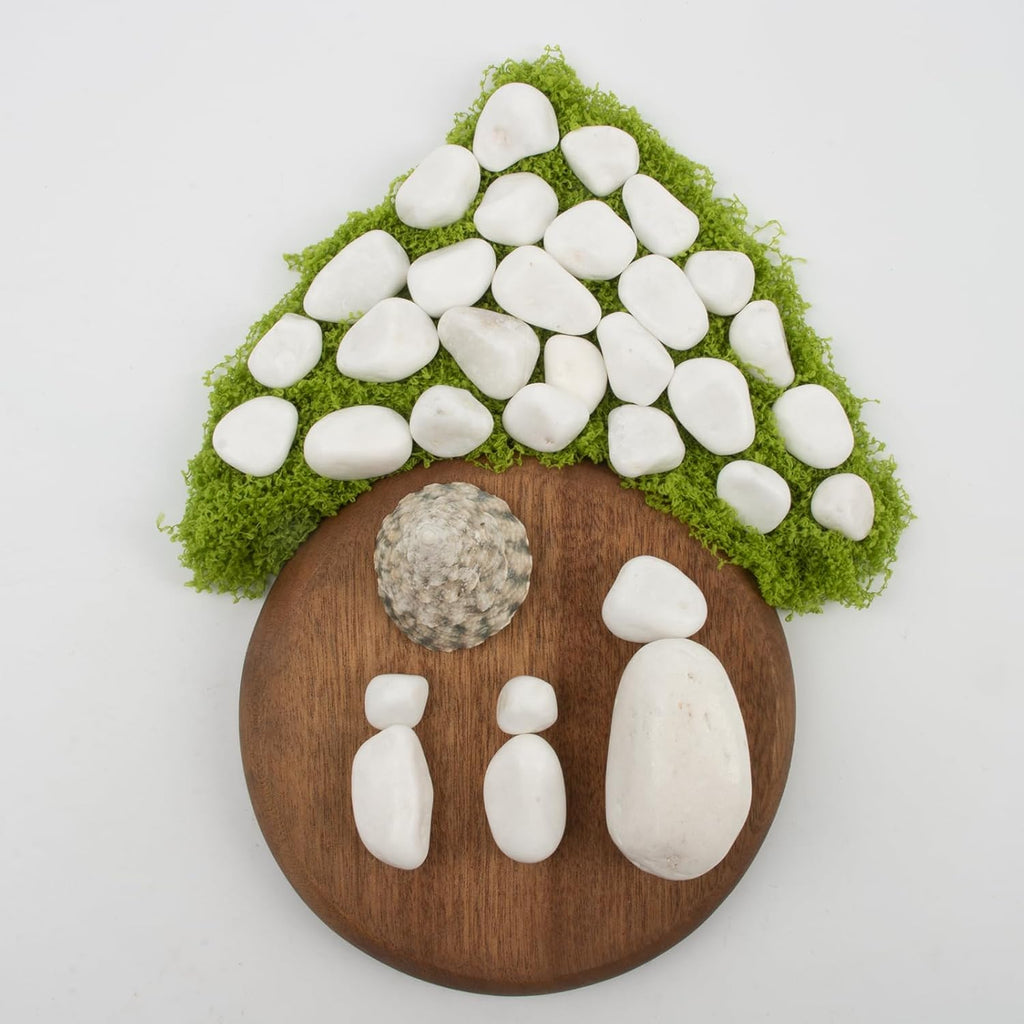 10 lbs White Polished Decorative Stones, 0.5-1 Inch Landscape Rocks for Indoor Plants, Garden, Outdoor Pathways, Vase Fillers, Pots, Glass Containers, and Craft Pro (Pure White, Weight: 10 LB)