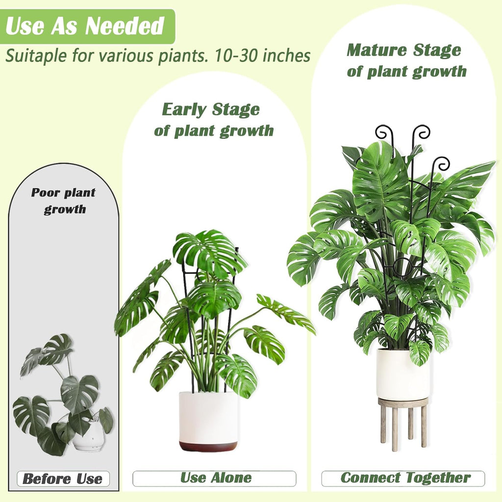 3P 32.6in Large Metal Trellis for Potted Plants -Plant Trellis Indoor for Climbing Plants -Monstera Plant Support -Expandable Trellis for Pothos Lvy Rose Hoya Flower