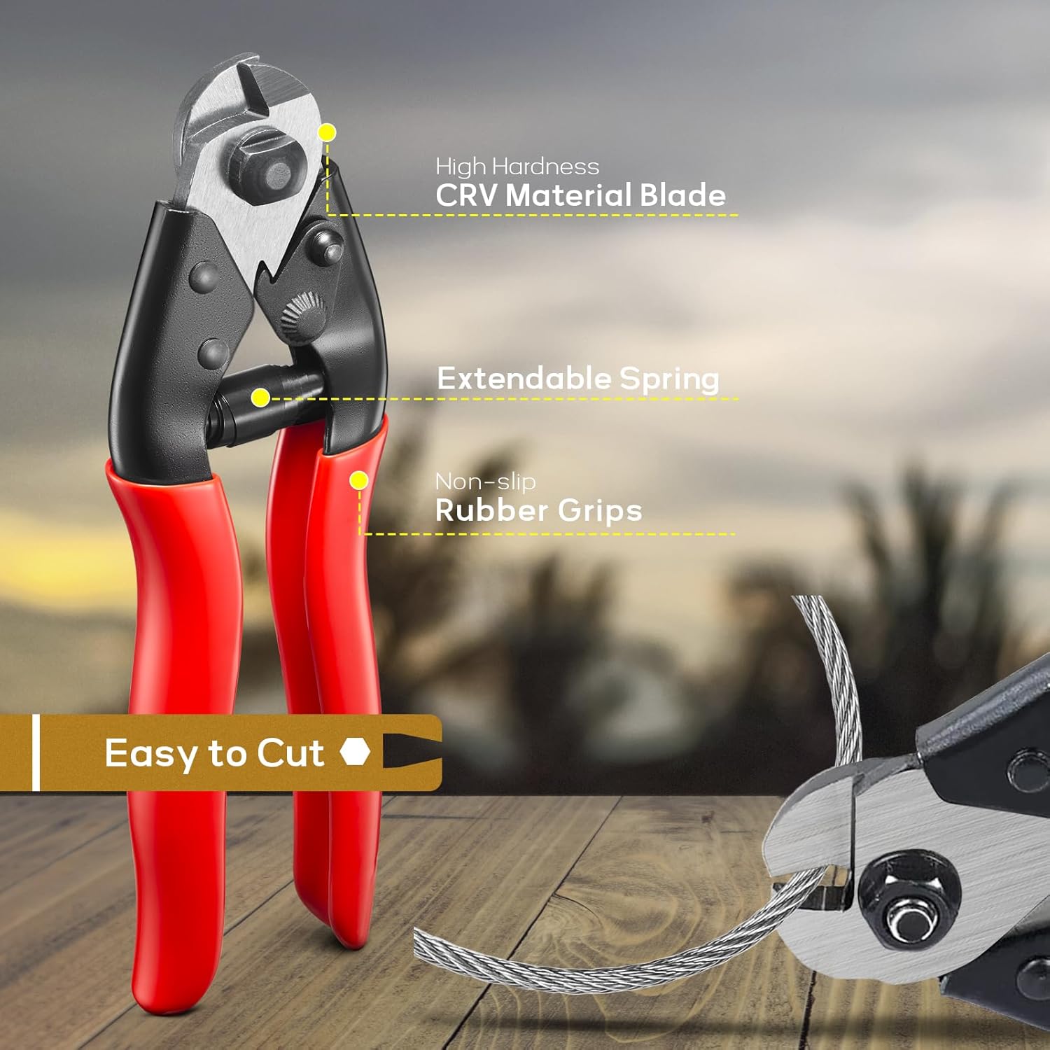 1000FT 1/8" T316 Stainless Steel Cable, Wire Rope Aircraft Cable for Deck Cable Railing Kit and DIY Balustrades, 7x7 Strands Construction, Comes with a Cutter