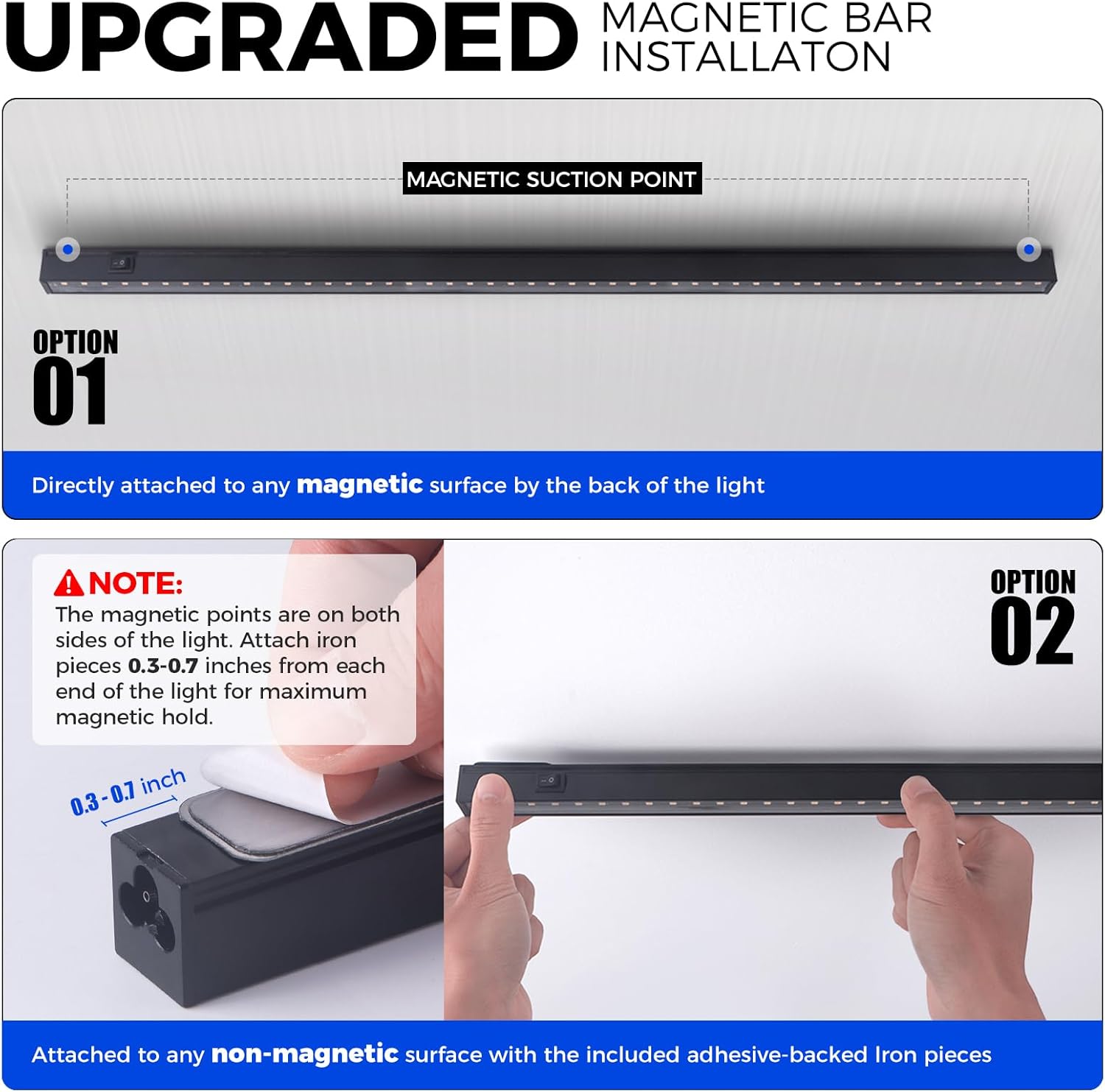 Barrina T5 Grow Lights for Indoor Plants, 3FT 128W (8 X 16W) Plant Grow Lights Indoor with Magnetic Bar, Linkable Plant Growing Lamps with Black Cover, Plug and Play, Yellow, 8 Packs