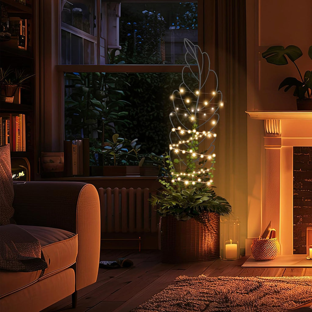 3 Pack Metal Garden Trellis for Climbing Plants, Black Metal Garden Trellis for Vines Plant Rose Vegetable Support,Large Decorative Outdoor Trellis