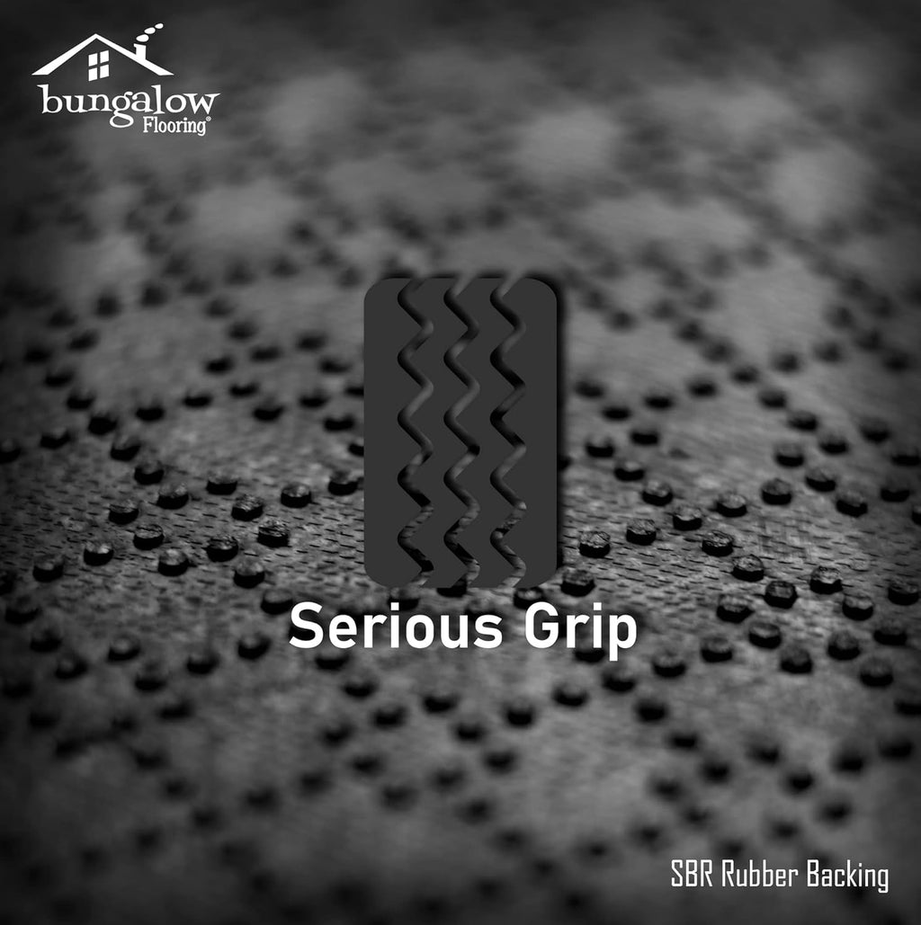 WaterHog Indoor/Outdoor Door Mat, 3' x 5', Made in USA, Durable & Skid-Resistant Front Door Rug, Decorative, Water-Trapping & Heavy-Duty Entryway Floor Mat For Your Home, Boxwood Collection, Bluestone