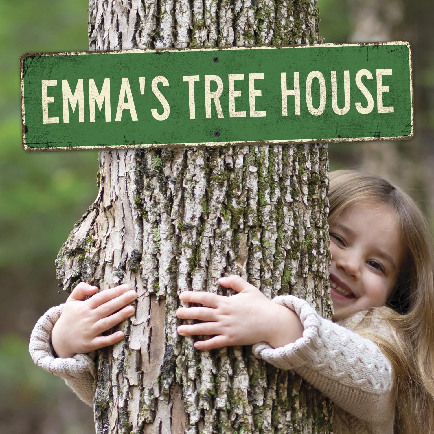 Custom Rustic Sign, Personalized Decor Street Signs Gift, 24x6 Inches, ACM, Fade Resistant, Made in USA