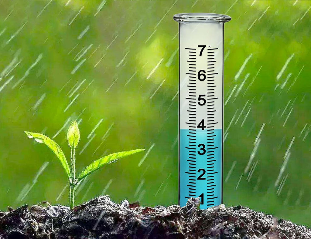 JMBay 7 inch Plastic Rain Gauge Replacement Tube, Freeze Proof and Crack Resistance Outdoor Rain Gauges Replacement Tube Plastic for Garden,Yard, Home, Best Rated, 2 pcs Tubes with 1 Clean Brush