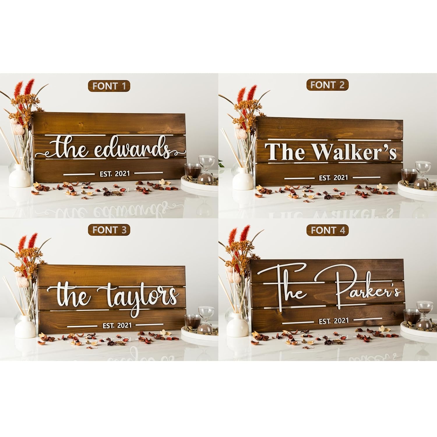 Custom Wood Sign | Personalized Family Name Sign | Last Name Pallet Sign | Wedding Gift | Home Wall Decor | Anniversary Gift (Large)