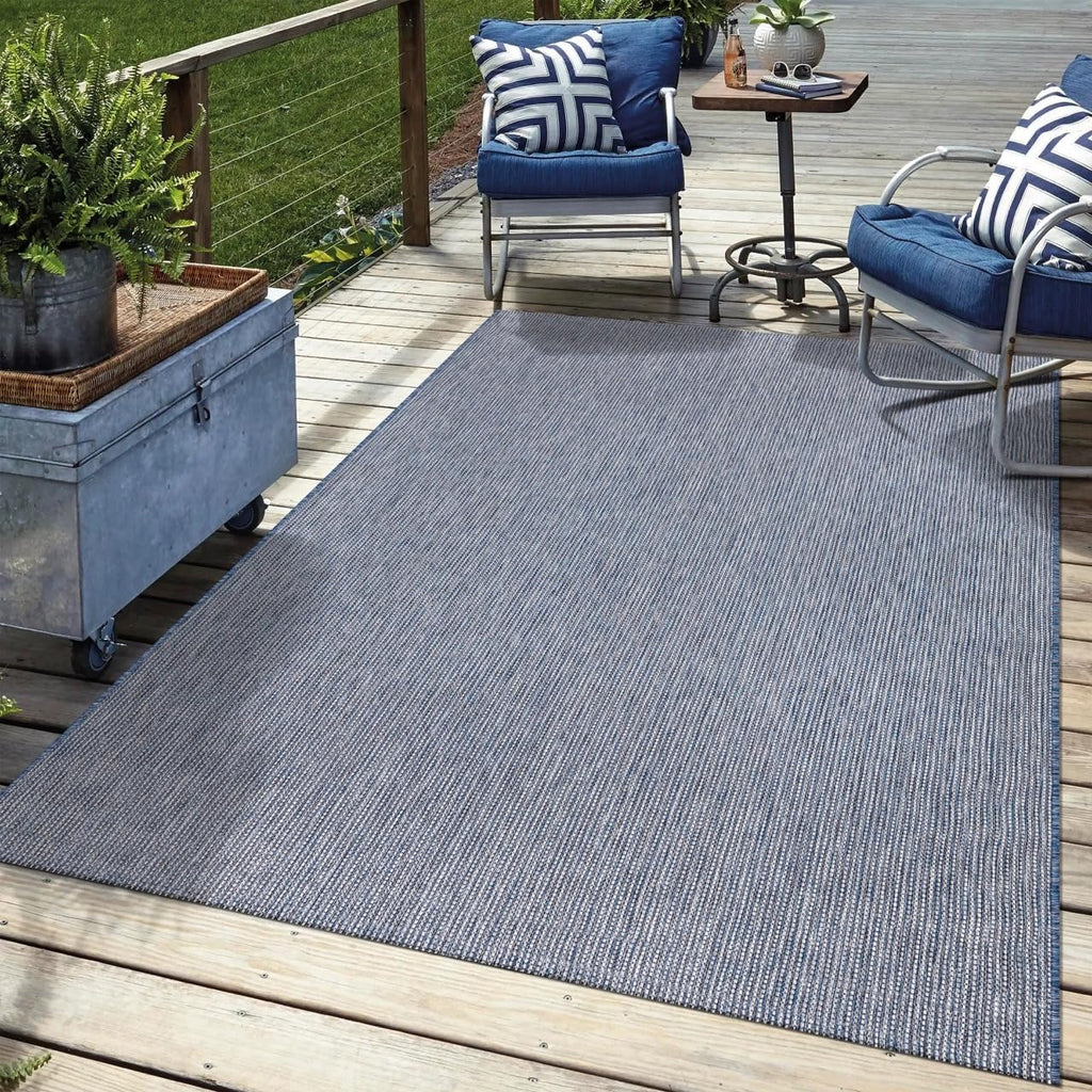 Keen Home Design Terrace Outdoor Throw Rug - 3x5 Washable Indoor/Outdoor Rug for Patio, Kitchen, Balcony, Beach, Garden, Deck and Porch, Size: 3'x5'