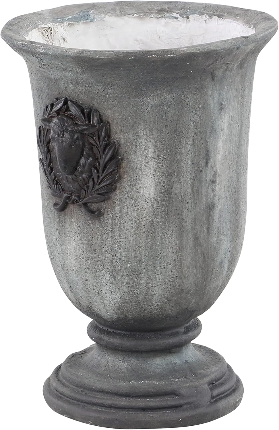 Studio 350 Grey Resin Rustic Planter 16 x 11 x 11-11 x 11 x 16Round