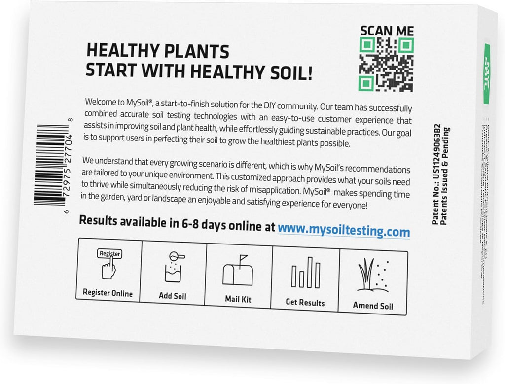 MySoil Soil Test Kit 2 Pack, Unlock Your Lawn & Garden Potential, Complete & Accurate Nutrient and pH Analysis with Recommendations Tailored to Your Soil and Plant Needs