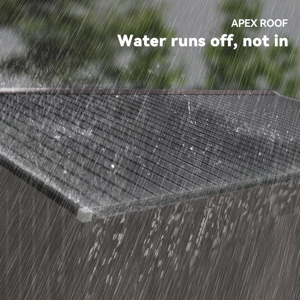 Outsunny 11' x 9' Outdoor Storage Shed, Garden Tool Metal Shed with Foundation Kit, Double Lockable Door, Air Vents and Sloping Roof, for Backyard, Patio, Lawn, Brown