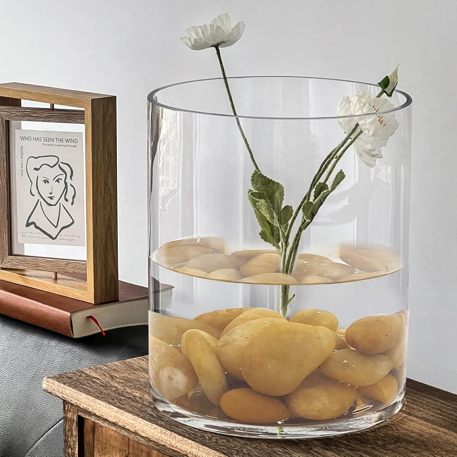 20 lbs Yellow River Rocks for Garden, 2-3 Inch Polished Pebbles for Indoor Plants, Decorative Rocks Stones for Landscaping, Plants, Vases, Aquariums, Fountains, Pathways and Backyard