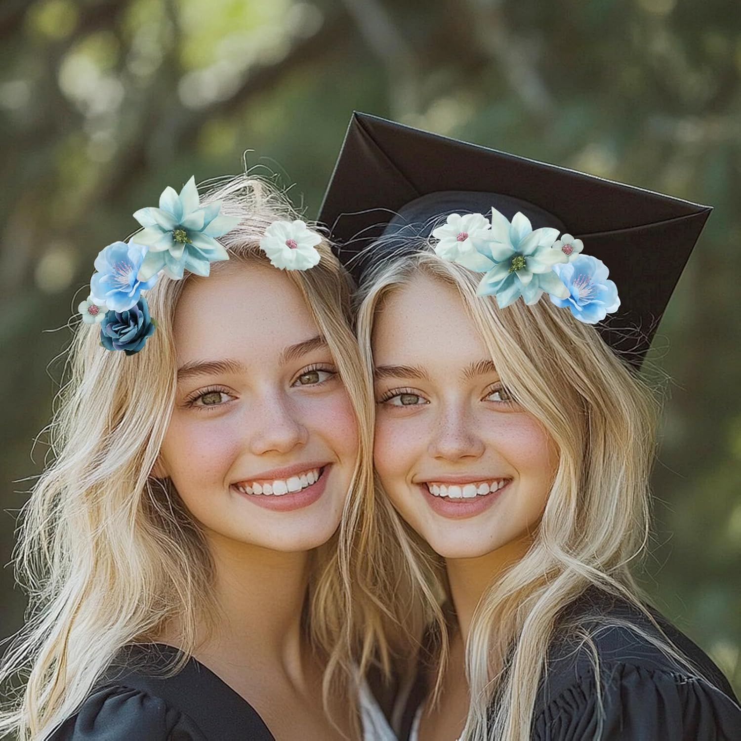 Serra Flora Realistic Mini Silk Flower Heads Set – Multicolor Daisy & Rose Artificial Flowers for Outdoor Wedding Garlands, DIY Crafts & Home Decor Accents