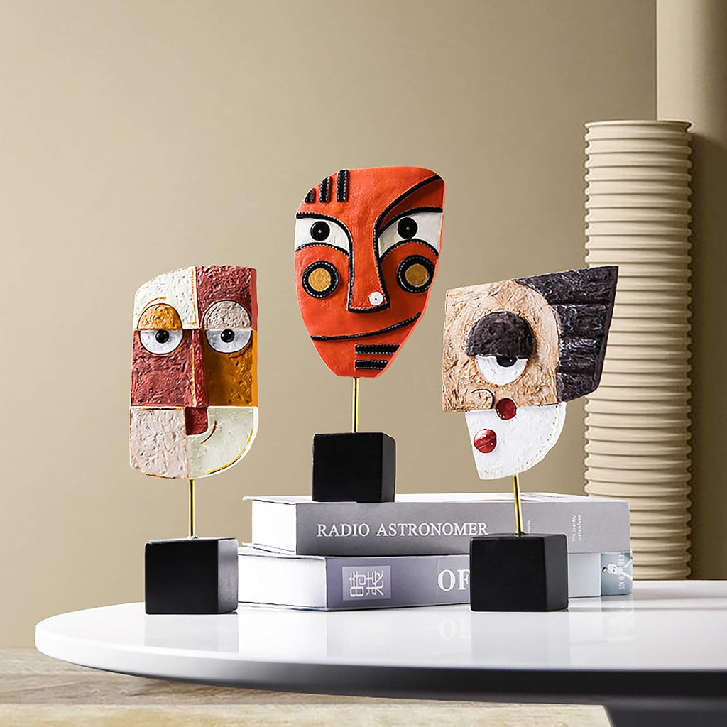 Harmony - Handcrafted Resin Abstract Sculpture for Modern Home Decor, Book Shelf, TV Stand, Living Room, Dining Room, Bedroom, Office Desktop, Cabinets