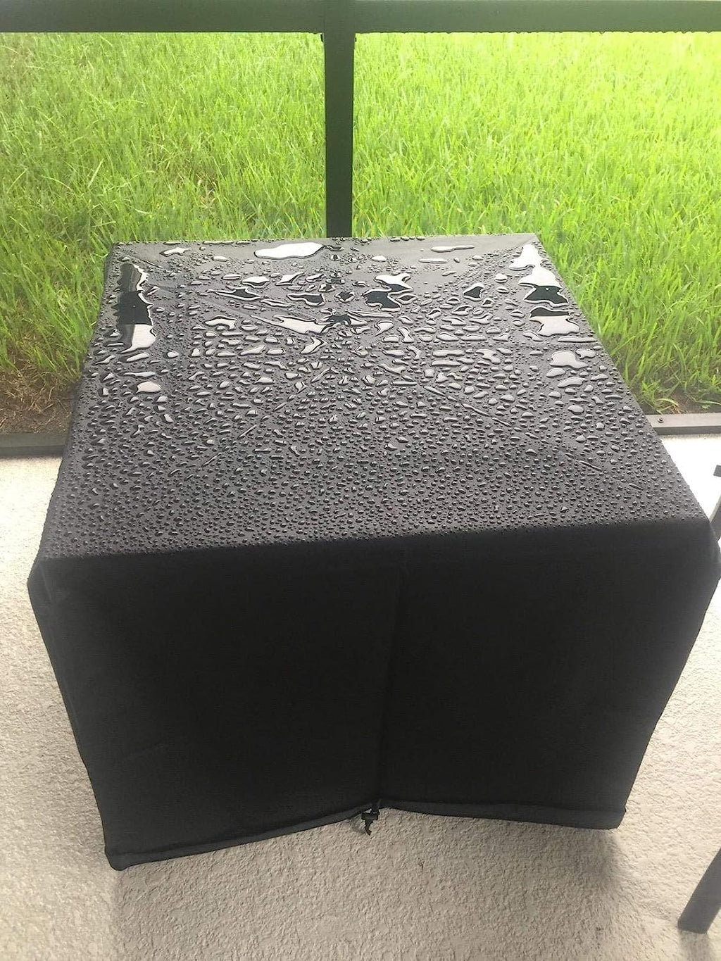 Blackhose 40" x 40" x 28" Square Gas Fire Pit Cover - Waterproof 600D Heavy Duty, Dustproof, Anti UV
