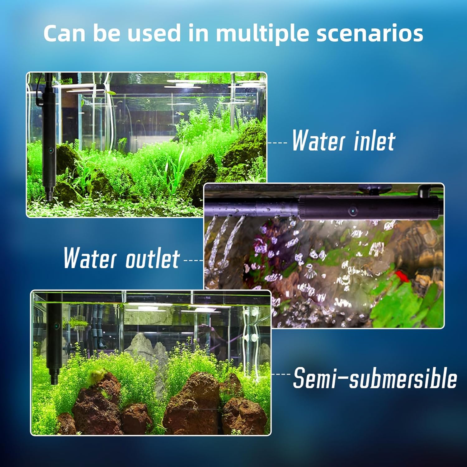 UV Pond Water Clarifier for 10-100 Gallon, UV Light for Green Killing Machine, Swimming Pool, Spa, Large Fish Tank, Cold Plunge, Ultraviolet Clarifier for Green Water