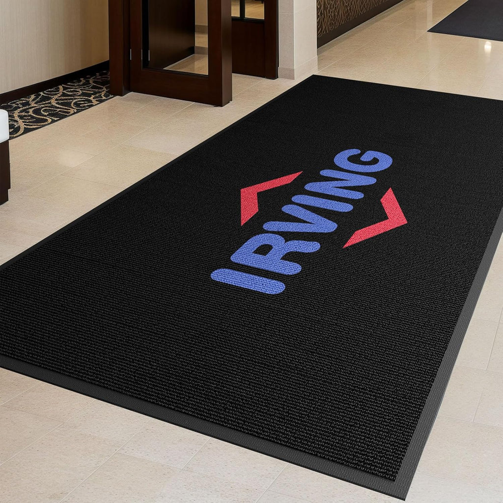Custom Area Rug with Any Logo Size Color Shape Floor Entryway Door Mat Welcome Carpet for Business Home Indoor/Outdoor Non Slip Washable Durable