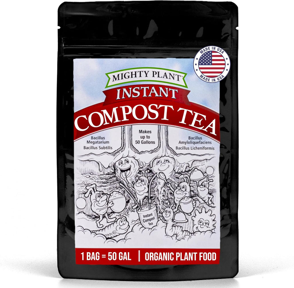 Organic Instant Compost Tea (5 oz) – Probiotic Plant Food Bloom Booster & Yield Booster for Hydroponics & All Gardening Types | Microbial Formula Converts Amino Acids for Enhanced Growth (5, Ounces)