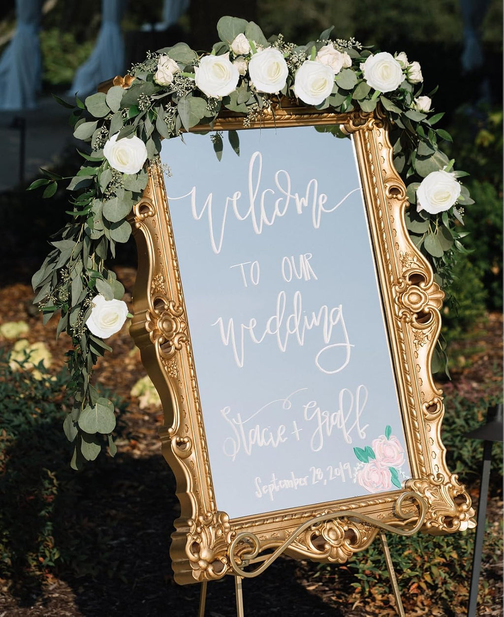 12 pcs White Roses Artificial Flowers Vintage Burnt Edge Rose 20" Realistic Silk Roses Bouquet with Long Stem for Wedding Party Floral Centerpieces Decoration (White)