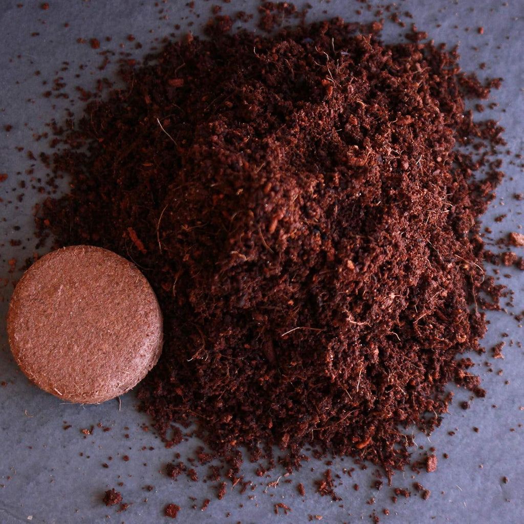 Minute Soil - Compressed Coco Coir Fiber Grow Medium - 40 MM Wafers - Bag of 30 = 5.5 Quarts of Potting Soil - Indoor Container Gardening: Seed Starts, Wheatgrass, More - Just Add Water - OMRI Organic