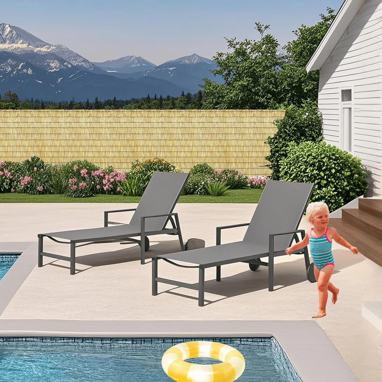 Bamboo Reed Fencing, Natural Reed Fence Rolls 4 Feet High, Decorative Bamboo Privacy Curtains for Patio Garden Balcony Backyard Outdoor, 4 x 16 FT