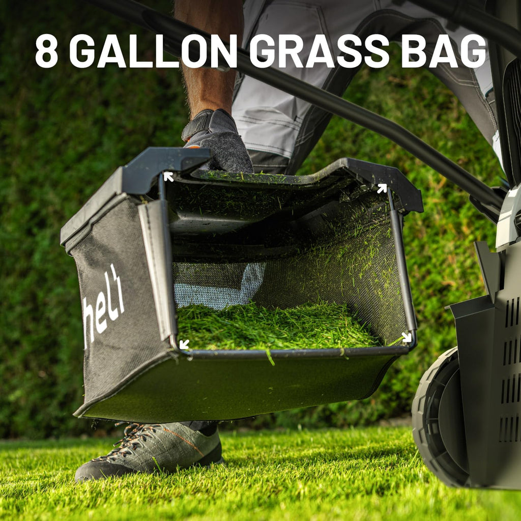 Litheli 18-inch 40V Brushless Lawn Mower for Garden Yards, Lightweight Cordless Lawn Mower Battery Powered with 6-Position Height Adjustment, 2x4.0Ah Battery Include