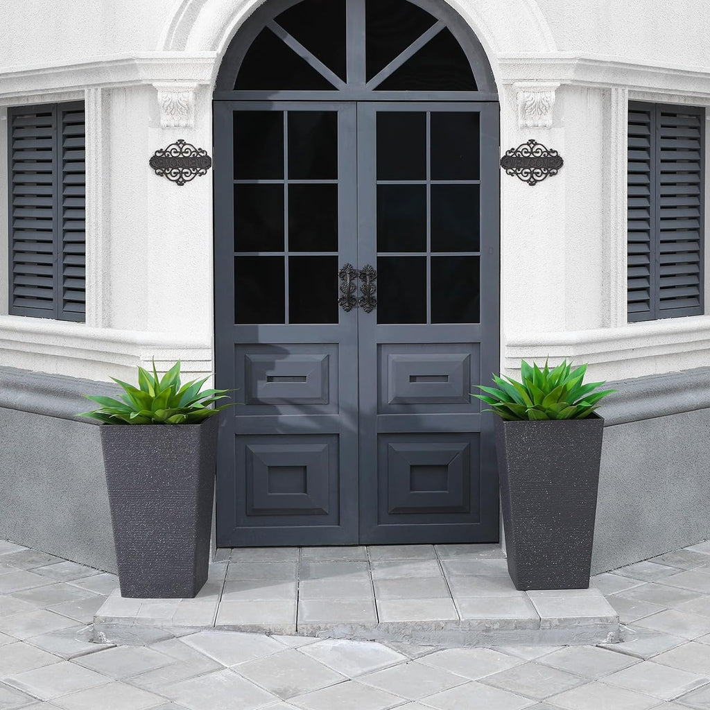 Artificial Plants Fake Agave Succulent Plant 28 Inch Big Size Faux Succulents Stems for Indoor Outdoor Realistic & Natural Home Decor Plants for Office Housewarming 2 Pack