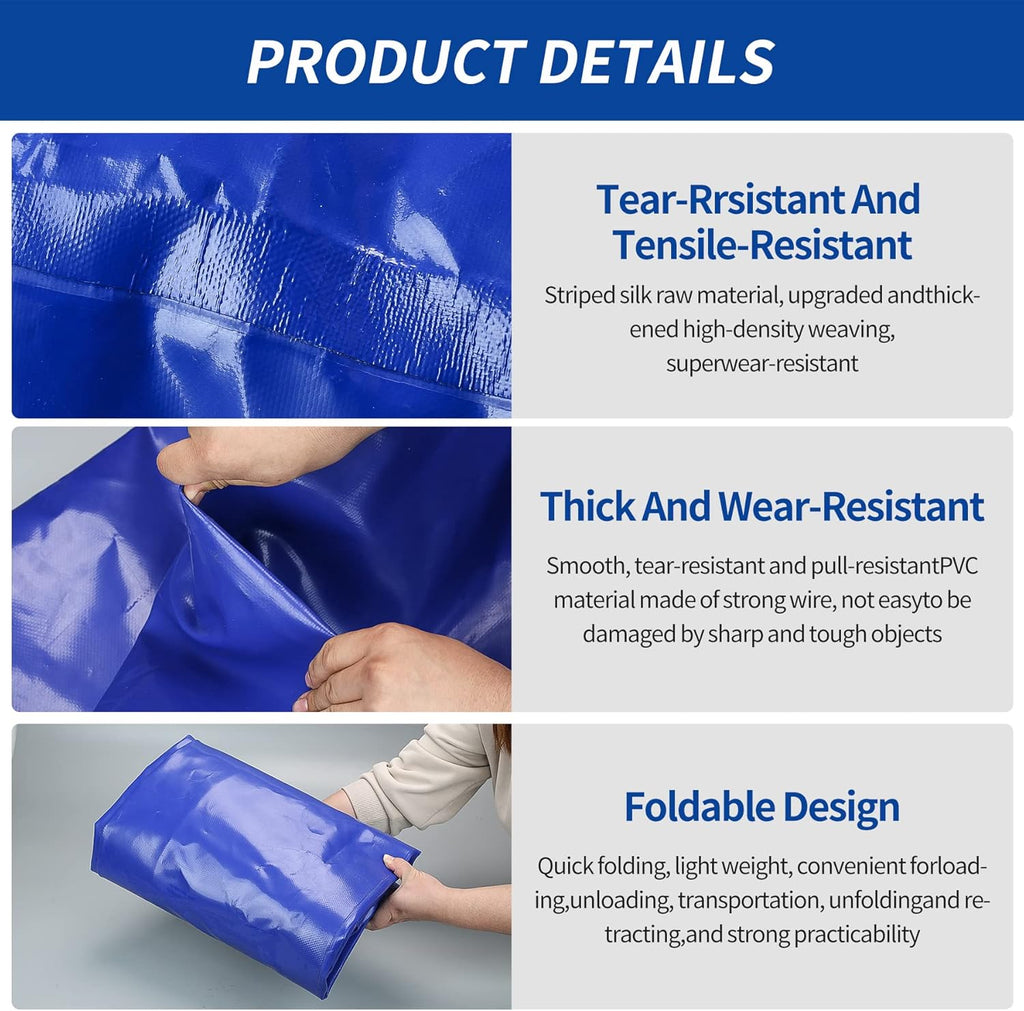 1000 L/264 gal Water Bladder Storage Containers, Foldable Portable Water Tank Large Capacity Soft Water Bag, Drought Resistance, Fire Prevention, Emergency Water