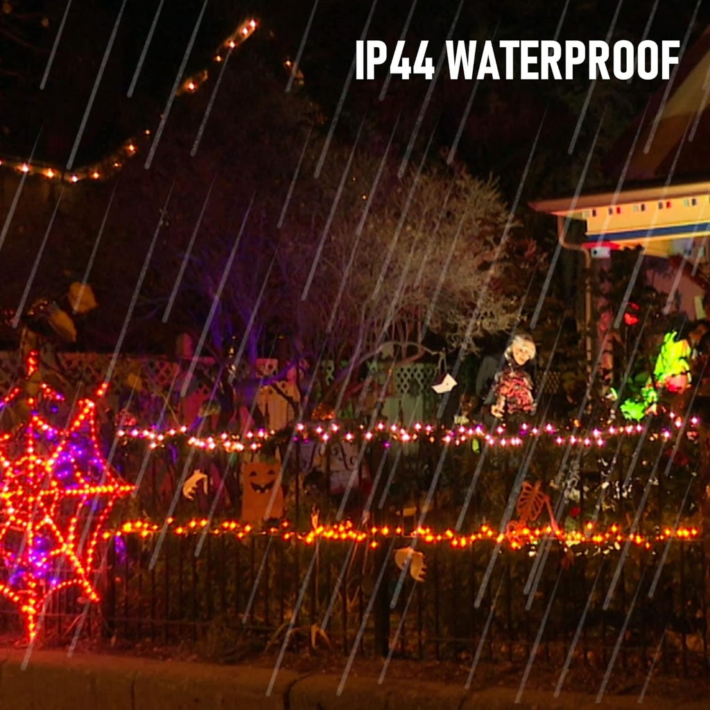 Dazzle Bright Fairy String Lights, 20FT 60 LED Copper Wire Battery Operated Waterproof Lights, Halloween Decorations for Indoor Home Outdoor Patio Yard Party Decor (Purple and Orange, 1)