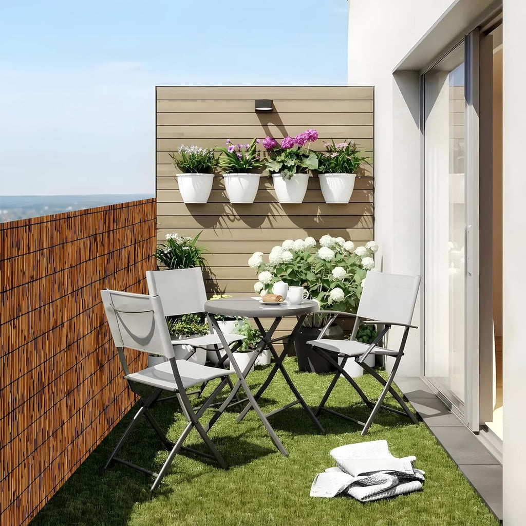 Natural Bamboo Reed Fence, 4FT x 16.4FT,Bamboo Privacy Screen for Garden, Decorative Fence for Outdoor Privacy Screening, Sun Blocking, Decorative Divider, Brown