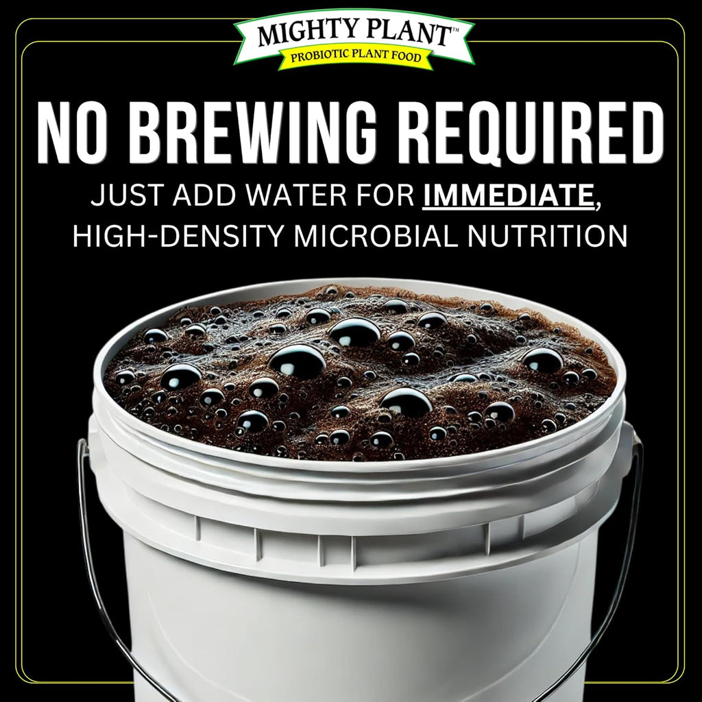 Organic Instant Compost Tea (5 oz) – Probiotic Plant Food Bloom Booster & Yield Booster for Hydroponics & All Gardening Types | Microbial Formula Converts Amino Acids for Enhanced Growth (5, Ounces)