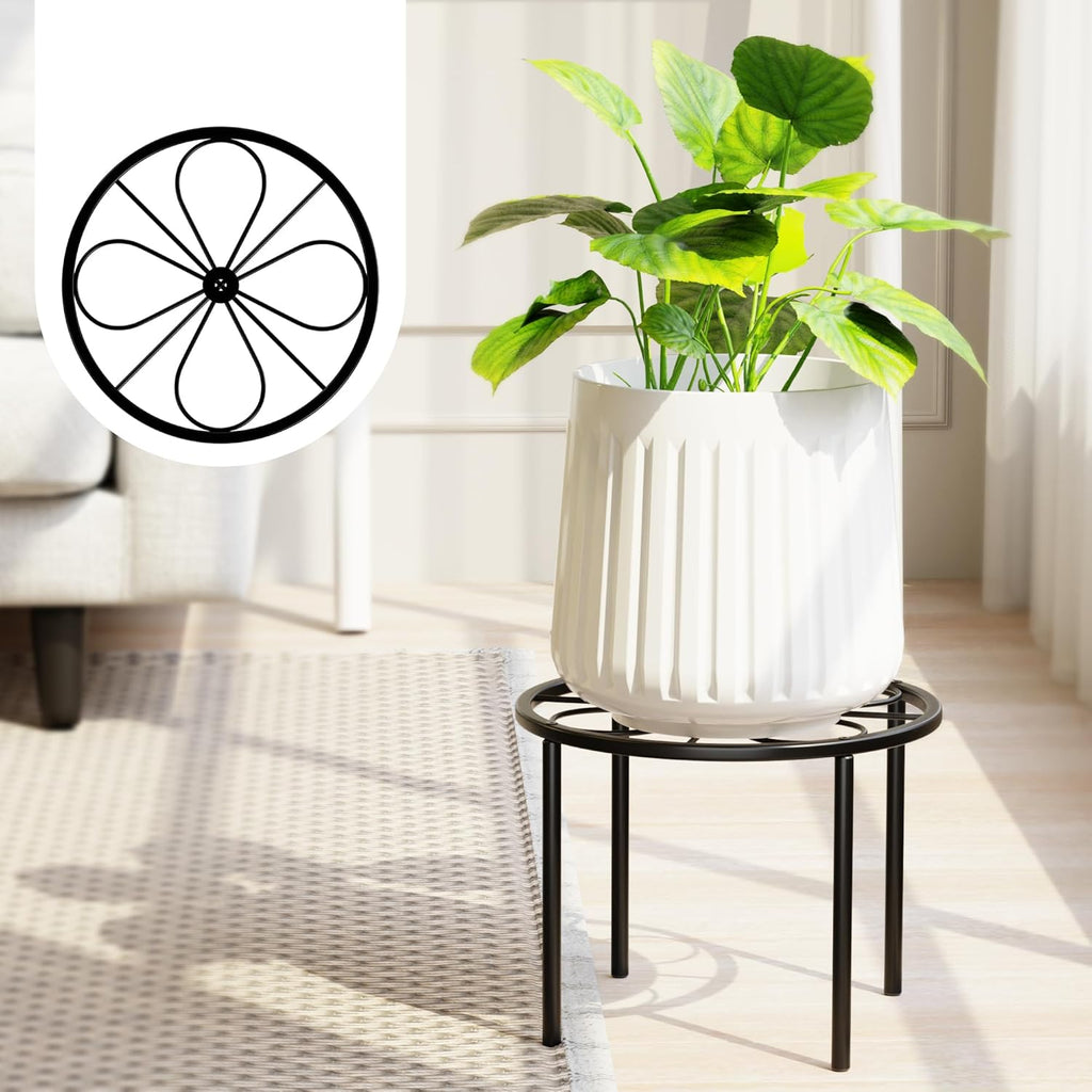 Plant Stand Plant Riser - Metal Flower Stand for Garden Home, Anti-rust Plant Holder for Multiple Plant Indoor or Outdoor.