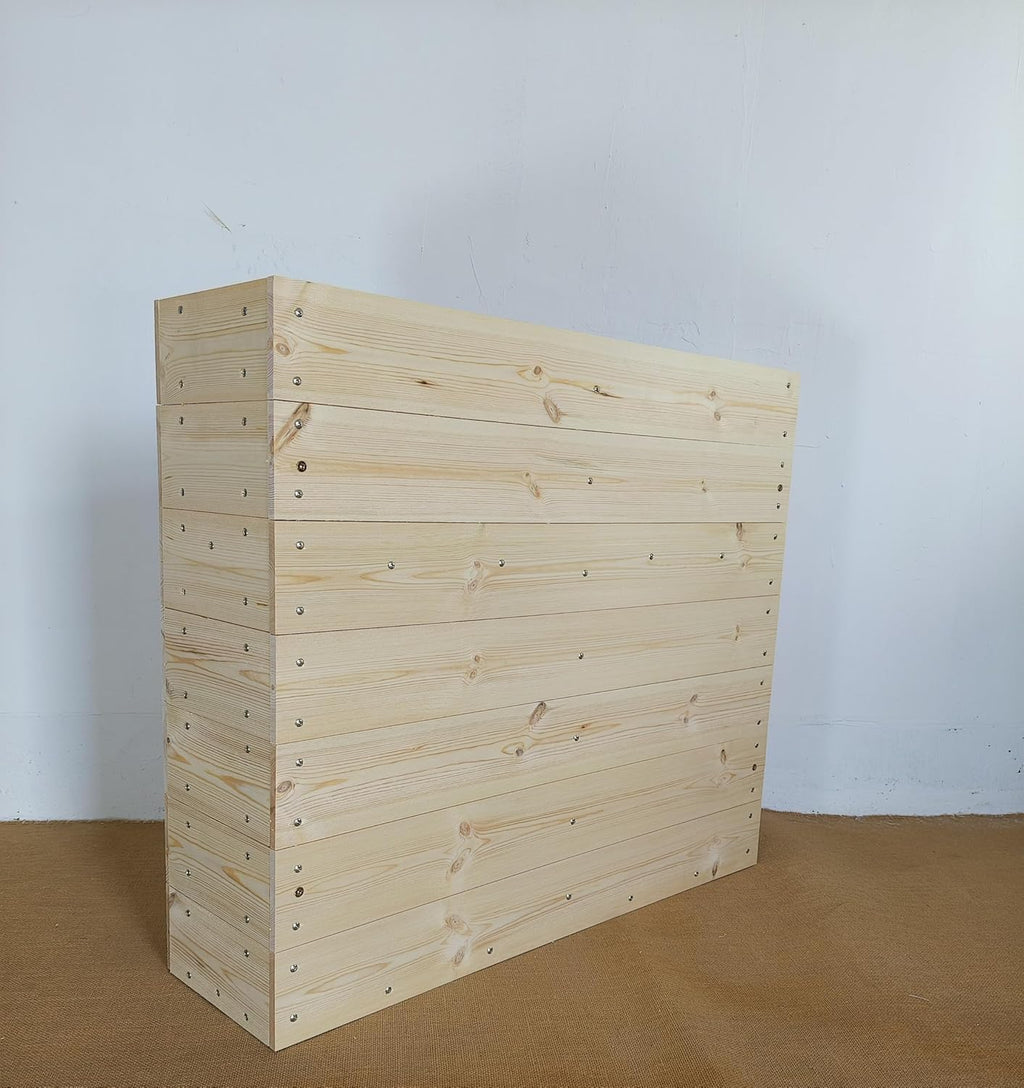32” x 28” x 8” Premium Indoor/Outdoor Cafe Planter Barrier, Commercial Duty Planter Box, Wooden Planter
