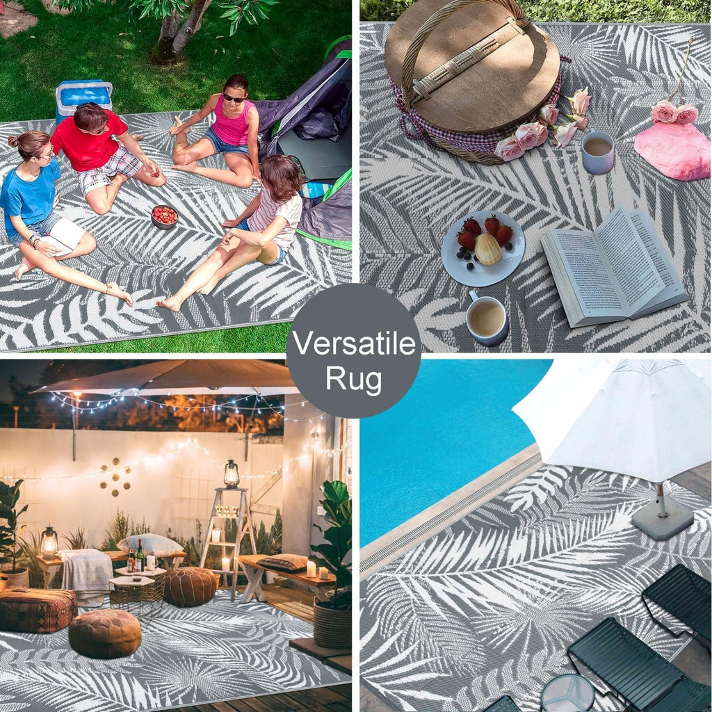 HiiARug Outdoor Rug 5x7Ft Outdoor Plastic Straw Rug Waterproof Outdoor Rugs for Patios Clearance Indoor Outdoor Rug for Patio Decor Porch Camping
