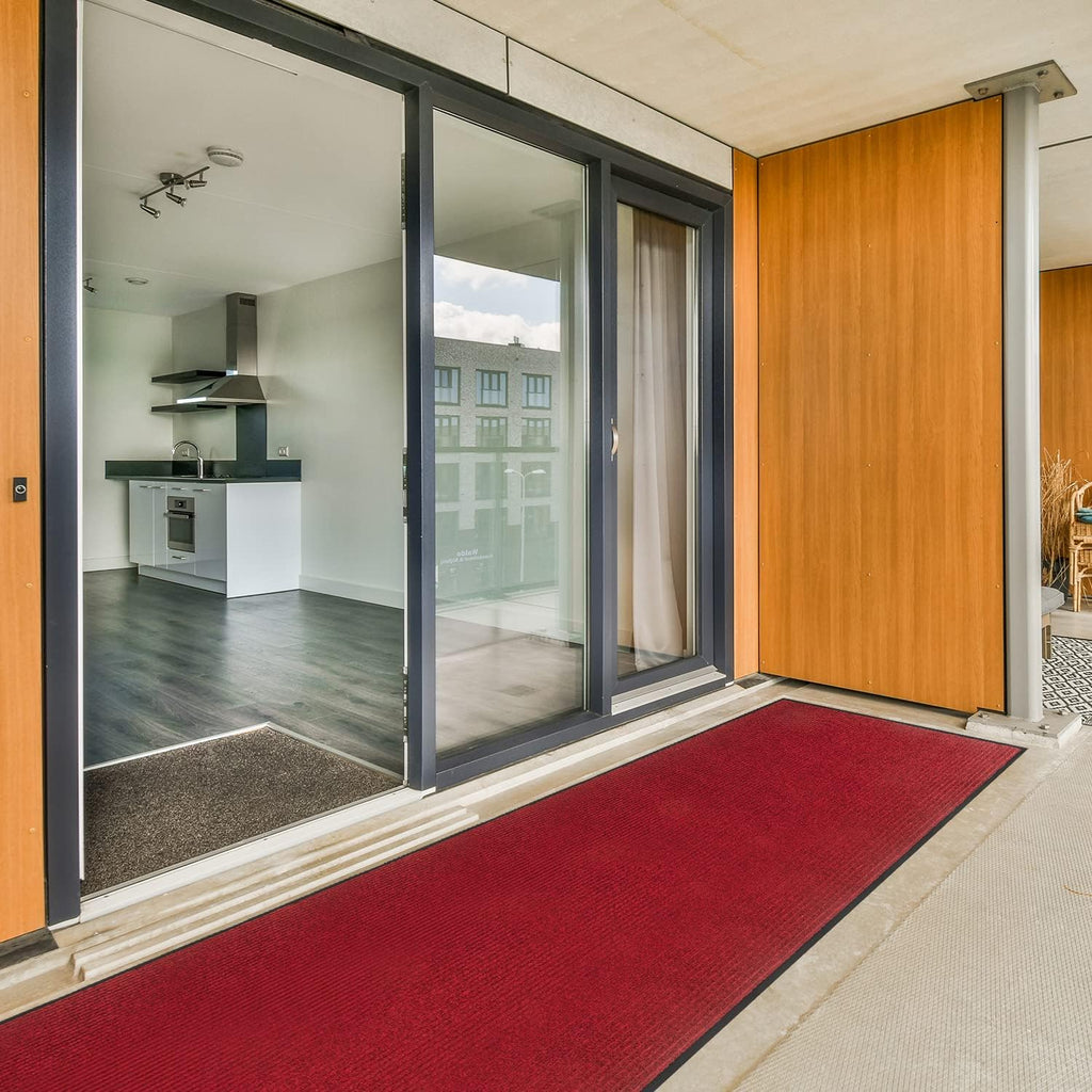 TANYOYO 3' X 10' Commercial Grade Door Floor Mat Brush Step Entrance Mat Vinyl Backed Utility Doormat Heavy Duty Floor Rugs Commercial Outdoor Carpet Indoor Outdoor Entrance Mat