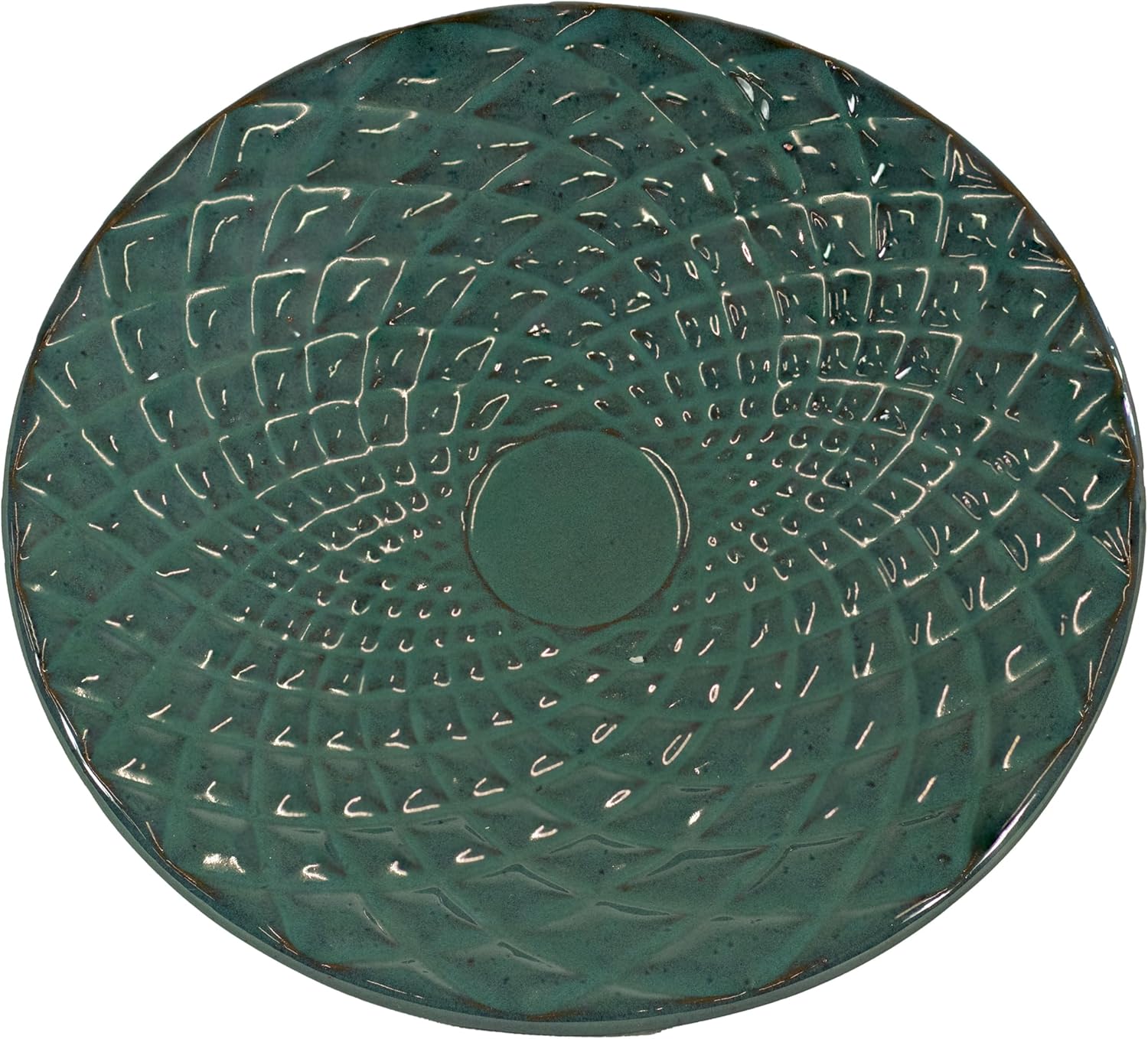 Sunnydaze Rennes Outdoor Ceramic Bird Bath - 22.5" H - UV- and Frost-Resistant - Glazed Bowl and Pedestal with Turquoise Finish