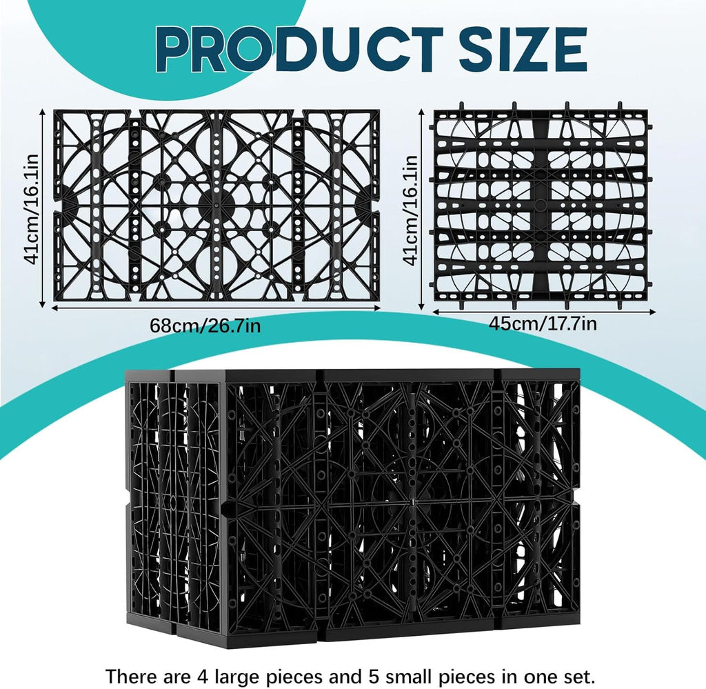 2 Pack 33 Gallon Water Storage Module Block System Water Garden Matrix Block for Pond Free Waterfalls Disappearing Waterfall or Fountain Features